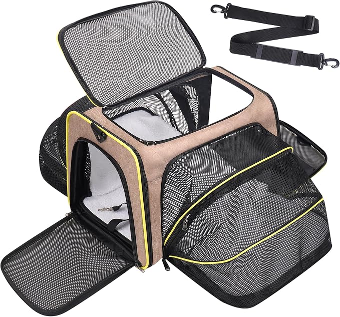 Premium Pet Carrier – Dog & Cat Travel Bag, Airline Approved, Soft-Sided Design by Unknown