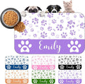 Personalized Dog Cat Mat with Name Photo Custom Placemat Feeding Mats by MYESCUSTOM