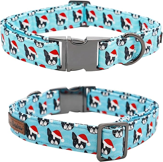 Dog Collar, Christmas Dog Collar Plaid Pet Collar Bow Holiday Bows Girl Boy - Image 4
