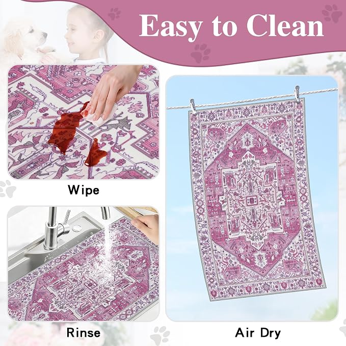 famibay Dog Food Mat, Absorbent Cat Dog Mats - Image 5