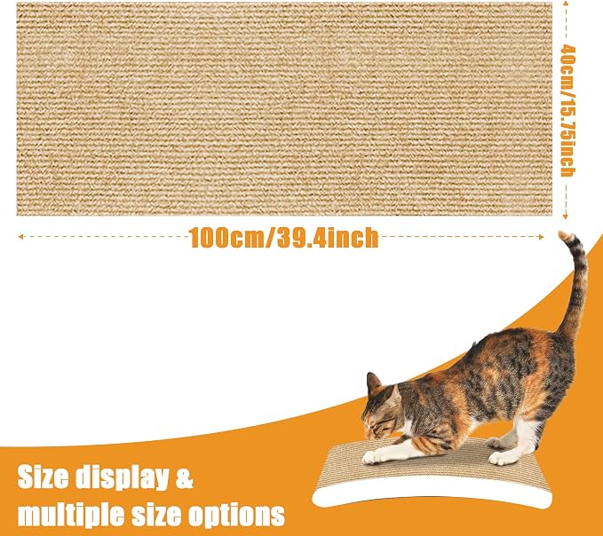 cat Scratching mat Self-Adhesive, Trimmable Furniture Protector - Image 2