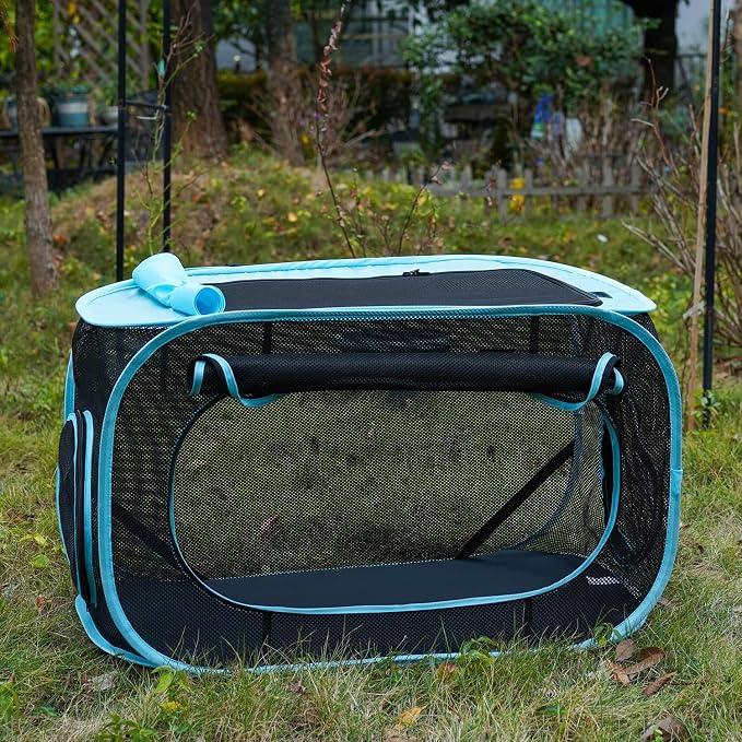 INTURN Cat Furniture Tent for Indoor and Outdoor Playpen Portable Cat Tunnels - Image 2