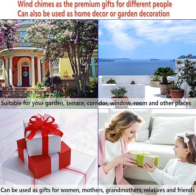 Outdoor Dog Wind Chimes, Gifts for Mom & Grandma & Woman & Family & Neighbor - Image 7