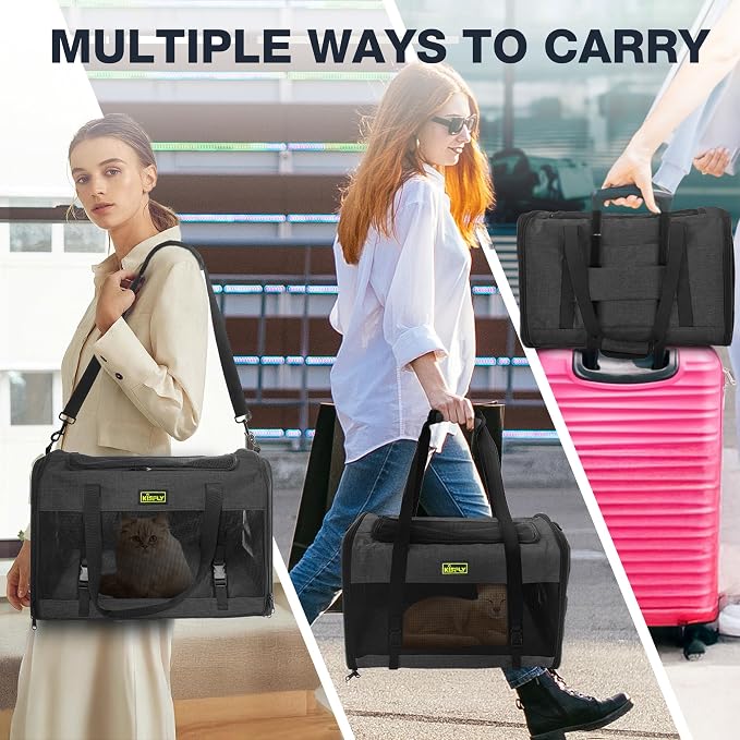 Small Dog Carrier for Puppies, Cat Carrier Soft, Foldable Travel Bag, Fits Pets - Image 6