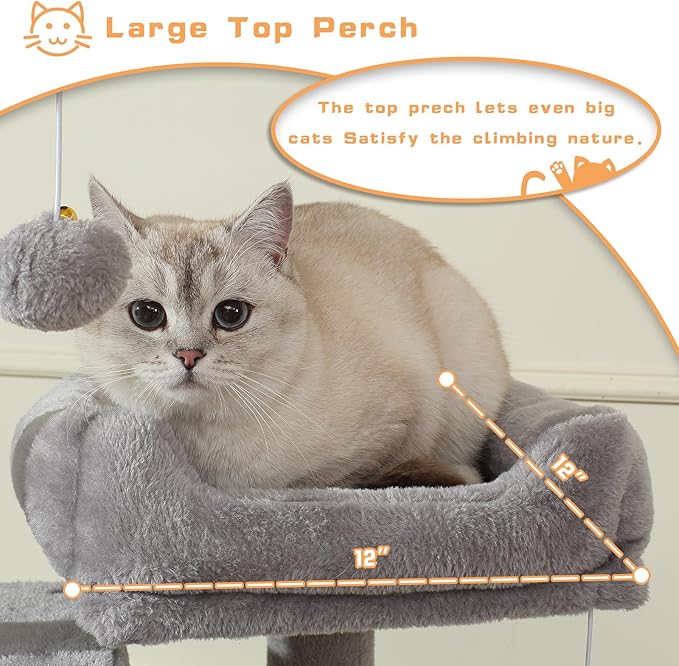 Cat Tree, 70-Inch Cat Tree Tower - Image 5