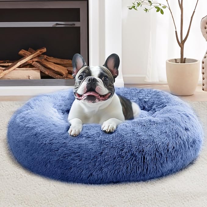 JOLLYVOGUE Calming Dog Bed for Small Dogs by JOLLYVOGUE
