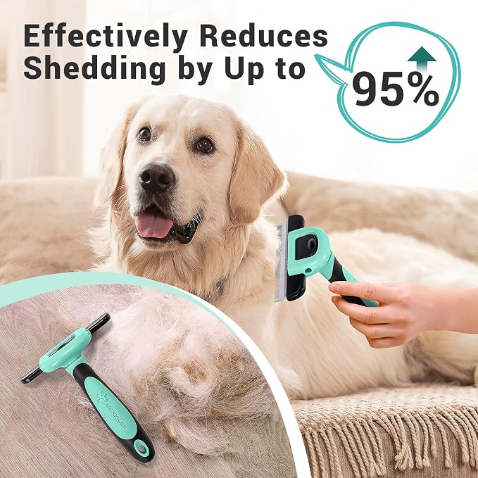 MIU COLOR Pet Grooming Brush, Deshedding Tool - Image 3