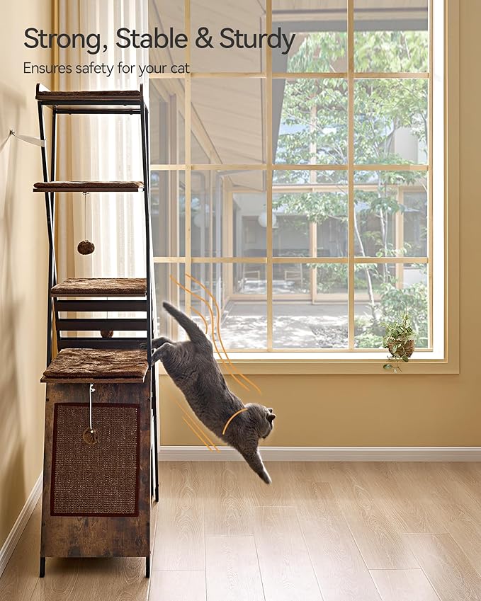 FourFurPets 72.4" Modern Cat Tower - Image 4