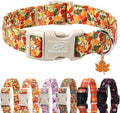 Fall Dog Collar Cute Autumn Leaves Puppy Collar by Babolepet
