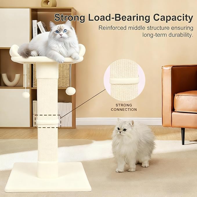 34" Cat Scratching Post for Indoor Cats, Sisal Cat Scratcher - Image 5