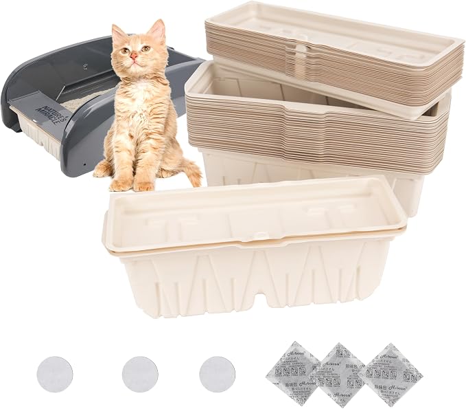 30 Packs Disposable Waste Receptacles Compatible by VIOTIIN