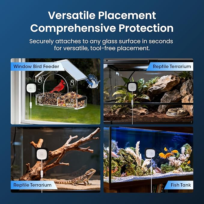 3MP 2K Aquarium & Terrarium Pet Camera.Magnetic Install &Close-Focus Lens - Image 6