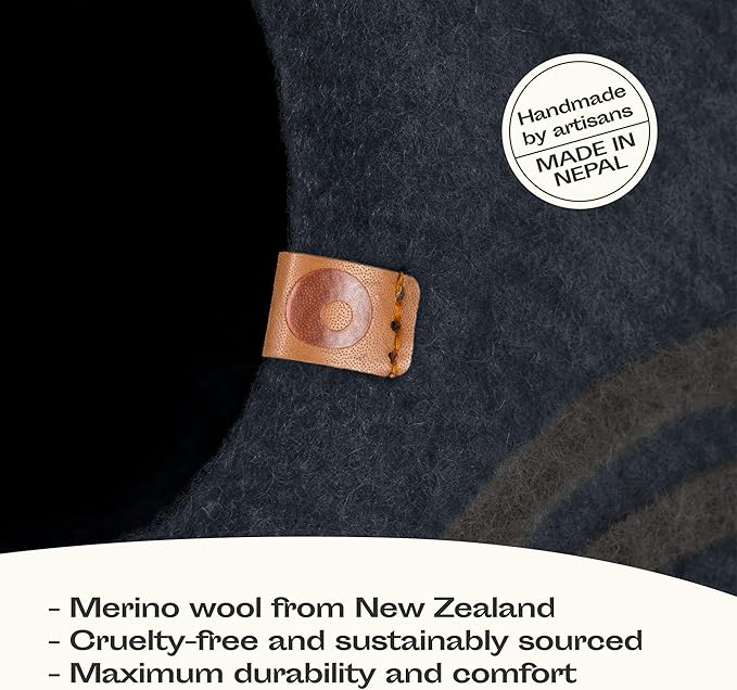 MEOWFIA Cat Cave – Premium Felt Cat Bed - Image 3