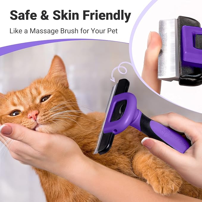 MIU COLOR Pet Grooming Brush, Deshedding Tool - Image 5