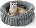 Bedsure ComfyFleece™ Small Cat Bed, Washable Round Cute Pet Beds by BEDSURE