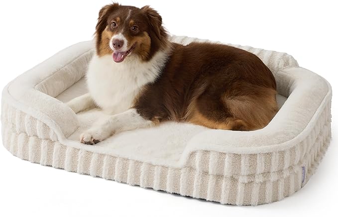 LE SURE Cute Dog Beds Large Sized Dog, Orthopedic Waterproof Large Pet Bed by Lesure