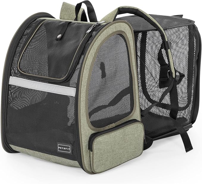 Petsfit Cat Backpack Carrier, Dog Carrier Backpacks Expandable by Petsfit