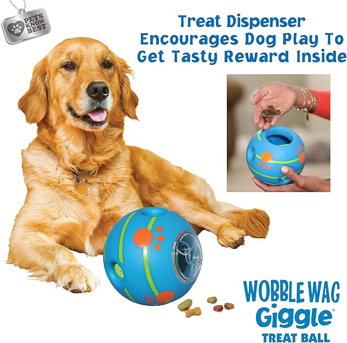 Wobble Wag Giggle Treat Ball- Interactive Dog Toy & Treat Dispenser, Fun Giggle - Image 3