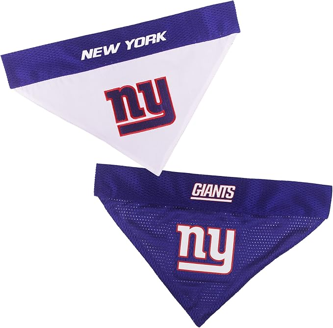 Pets First NFL New York Giants Reversible Bandana Size XX-Large by PETSFIRST
