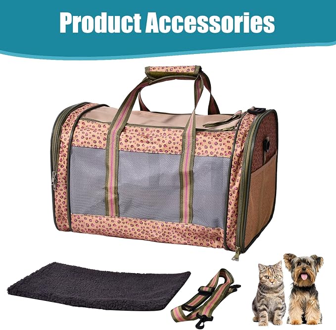 Soft-Sided Kennel Pet Carrier for Small Dogs, Airline Approved Cat Carriers Dog - Image 6