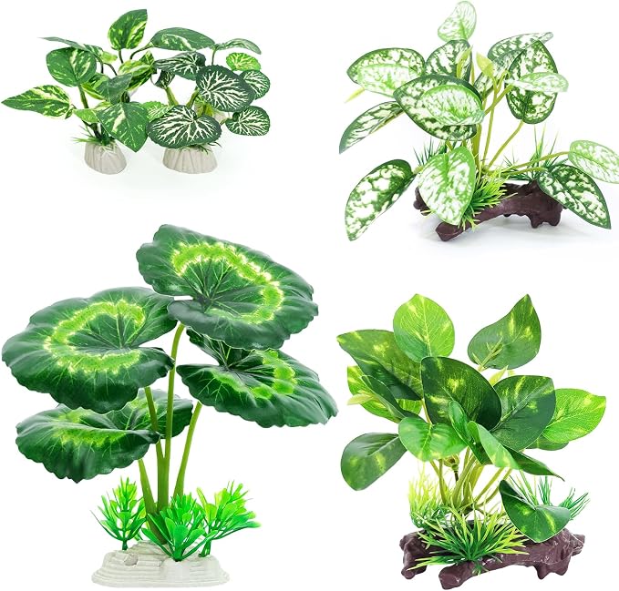Betta Fish Tank Accessories 7 Pack Silk Aquarium Plants Decoration Artificial - Image 5