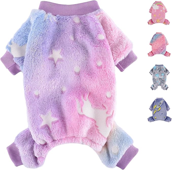 Dog Sweaters Small Girl Warm Fleece Pajamas, Cute Extra Small Dog Clothes by Unknown