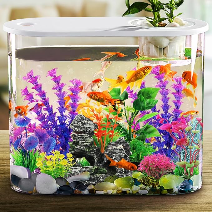 Fish Tank Accessories Aquarium Decorations Plants, Aquarium Decor Plastic Plants - Image 4