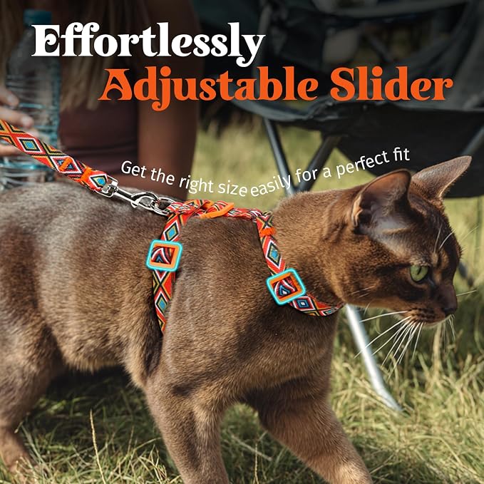Dooradar Cat Harness and Leash, Escape Proof Adjustable Kitten Vest, - Image 4