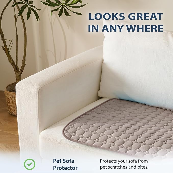 MICROCOSMOS Summer Cooling Mat & Sleeping Pad- Water Absorption Top, EZ Clean - Image 4