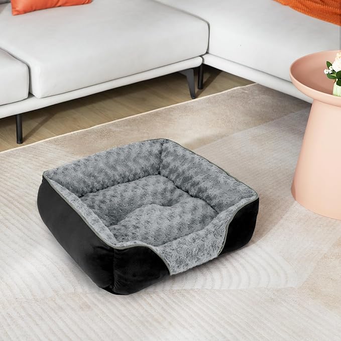 INVENHO Medium Dog Bed Rectangle Washable Orthopedic Soft Calming Sleeping Pet - Image 7