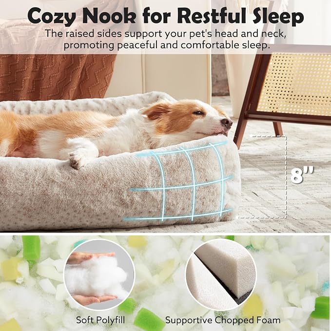 JOEJOY Large Dog Beds Large Sized Dog, Washable Orthopedic Premium Soft - Image 2