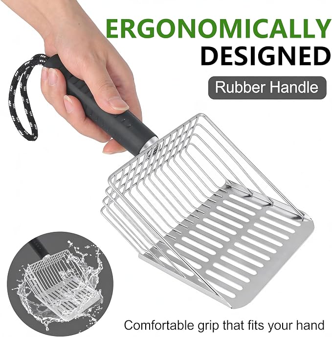 Efficient Metal Cat Litter Scoop- Stainless Steel Cat Litter Scooper - Image 8