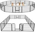 Yaheetech Dog Playpen Outdoor, 24 inch 16 Panels Dog Pen Indoor Heavy Duty by Yaheetech