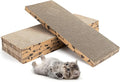 Mini Cat Scratching Board 4pcs Brown Cardboard Cat Scratcher Scratch Pad by Unknown