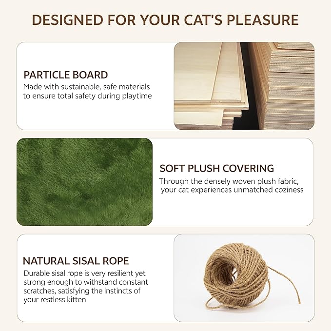 9-in-1 Cat Wall Shelves, Wall Mounted Cats Furniture Set - Image 5
