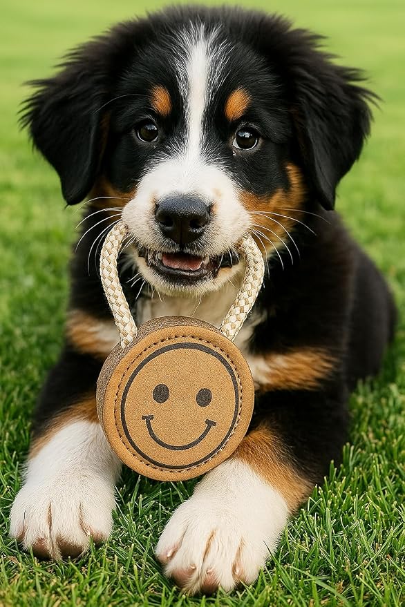 Natural Jute Dog Chew Toy – Smiley Shape, Tough & Durable Puppy Teething Toy - Image 6