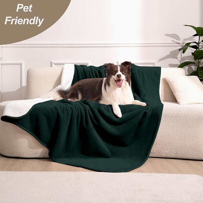gogobunny Waterproof Bed Blanket, Reversible Sherpa Fleece Throw Blanket - Image 5