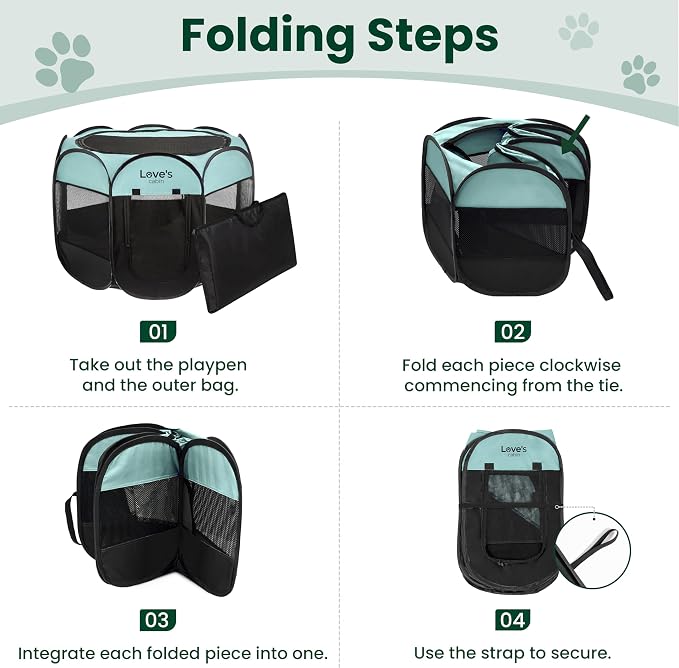 Love's cabin Pet Puppy Dog Playpen, Large Dog Tent Crates Cage Indoor/Outdoor - Image 8