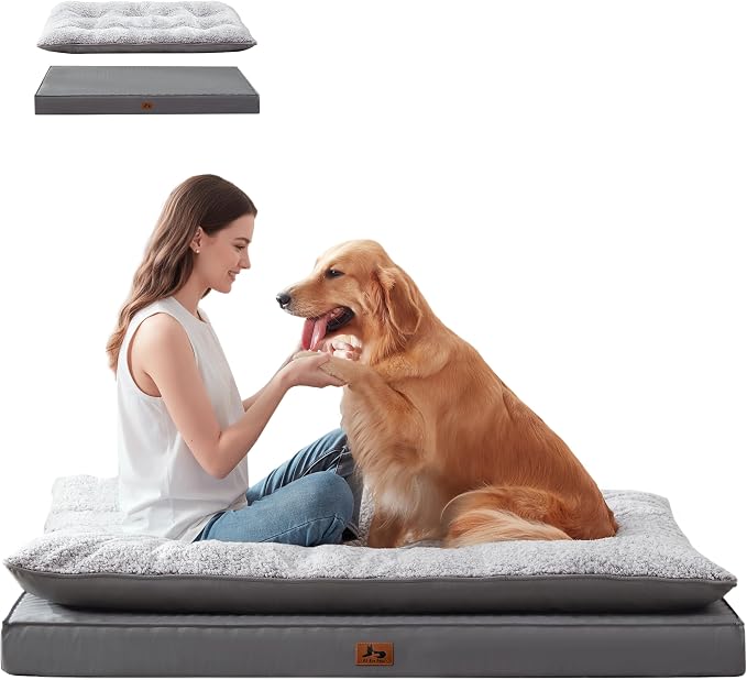 2-Pack XL Waterproof Dog Bed Large Size Dogs, Plush Cushion & Orthopedic by WARMREST