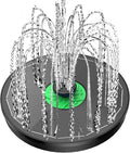Yzert Solar Fountain Full Glass Panel No Battery, 3.5W Solar Bird Bath Fountains by Yzert