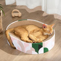 Cat Scratcher Cardboard, 2 in 1 Oval Cat Scratch Pad Bowl by Conlun