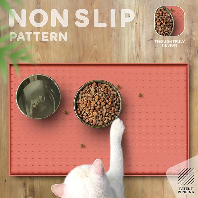 Dog Food Mat - 24x15 Raised Edges Dogs Mat - Image 4