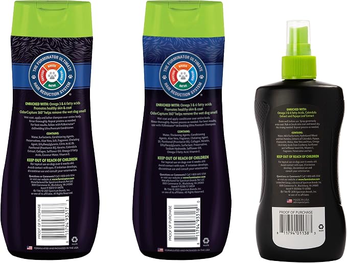FURminator deShedding Kit, deShedding Shampoo, deShedding Conditioner, - Image 3