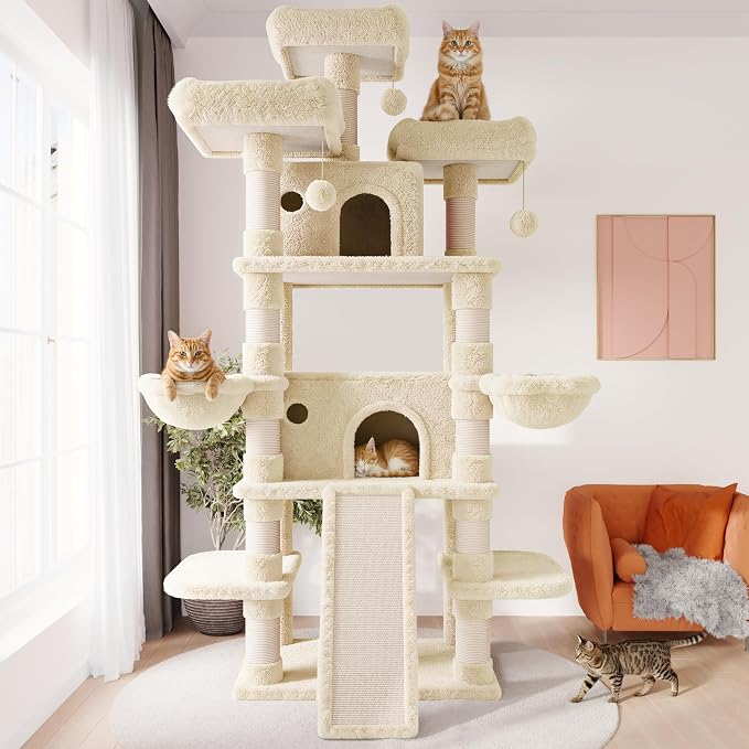 SHA CERLIN 81 Inches Extra Large Cat Tree - Image 2