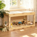 COZIWOW Wooden Hamster Cage, 32x16x16 Inch - GlobalHabitat Supply