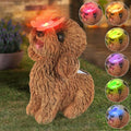 Dog Statues Outdoor Decor, Solar Lights Outdoor Statue Garden Decorations Solar by PaLuQiYa