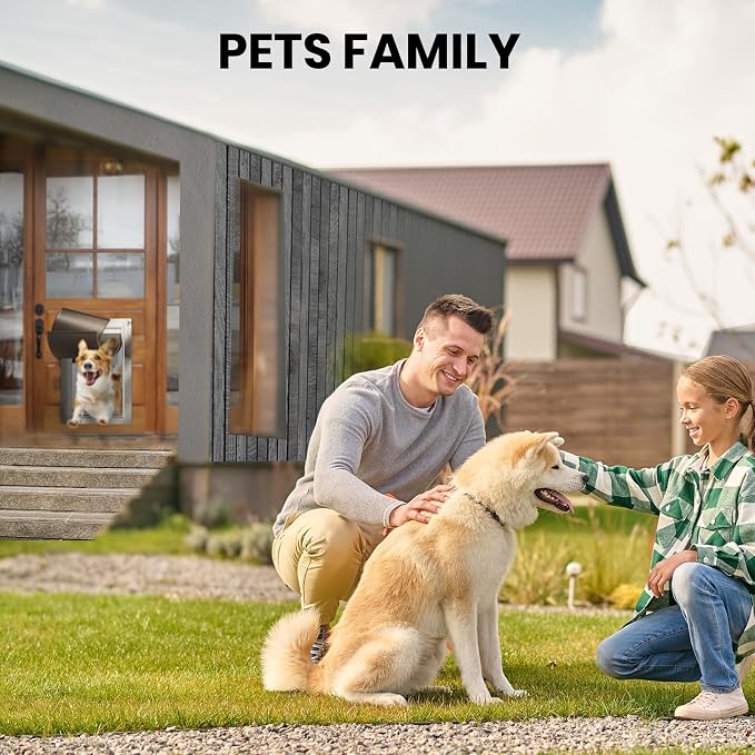 Dog Door All Aluminum Medium, Doggy Doggie Cat Door, Heavy Duty Pet Door - Image 7