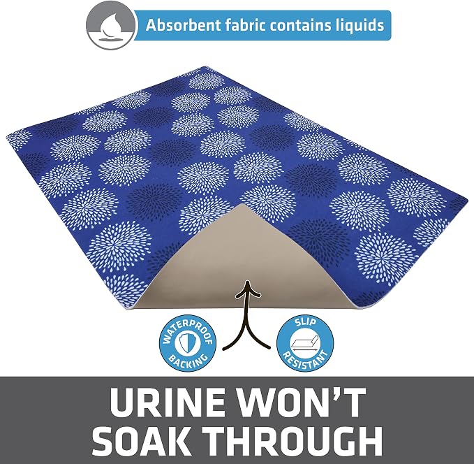 Drymate Cat Litter Box Mat, Litter Trapping Mat, Waterproof, Urine-Proof - Image 3