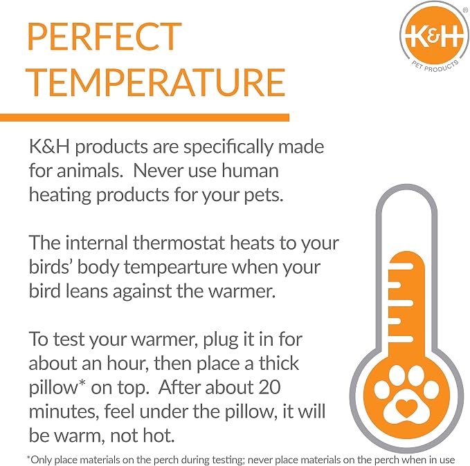 K&H Pet Products Snuggle-Up Bird Cage Heater, Bird Cage Accessory, Exotic Avian - Image 6