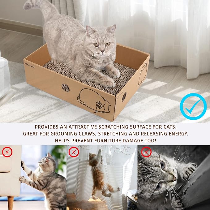 PrimePets Cat Scratcher, Wide Cat Scratch Pad - Image 5